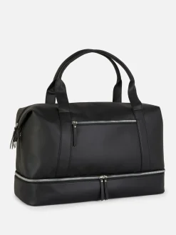 Taschen Und Portemonnaies|Primark Kunstleder-Reisetasche Schwarz