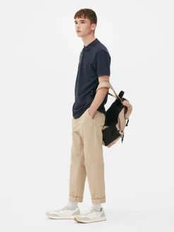 Tops Und T-Shirts|Primark Kurzarm-Poloshirt Aus Piqué Marineblau