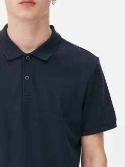 Tops Und T-Shirts|Primark Kurzarm-Poloshirt Aus Piqué Marineblau