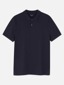 Tops Und T-Shirts|Primark Kurzarm-Poloshirt Aus Piqué Marineblau