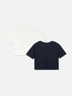 Tops Und T-Shirts|Primark Kurze T-Shirts, 2er-Pack Multi