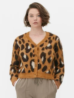 Pullover Und Cardigans|Primark Kurzer Cardigan Mit Leopardenmuster Multi
