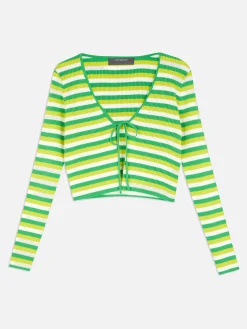 Pullover Und Cardigans|Primark Kurzer Cardigan Zum Binden Grün