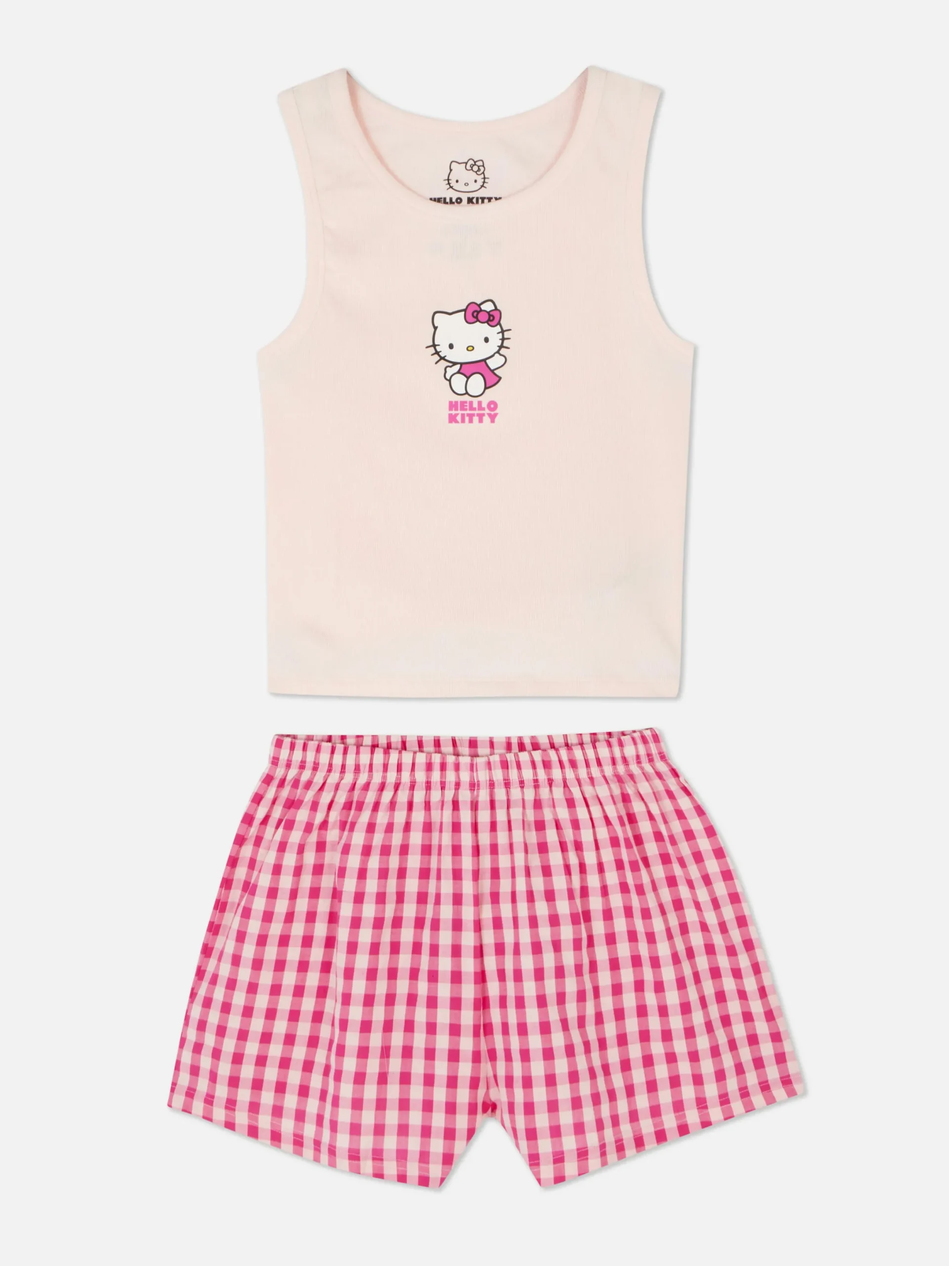 Schlafanzüge|Primark Kurzer „Hello Kitty“ Schlafanzug Zum 50. Jubiläum Rosa