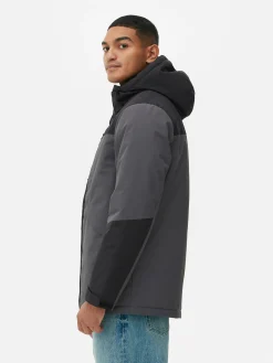 Jacken Und Mäntel|Primark Kurzer Mantel In Blockfarben Anthrazitfarben