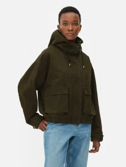 Jacken Und Mäntel|Primark Kurzer Parka Khakifarben