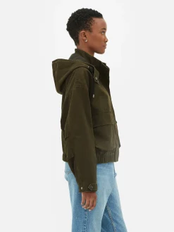 Jacken Und Mäntel|Primark Kurzer Parka Khakifarben