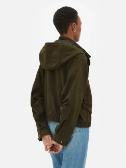 Jacken Und Mäntel|Primark Kurzer Parka Khakifarben