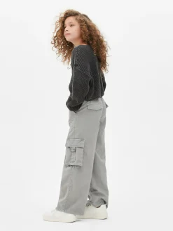 Pullover Und Cardigans|Primark Kurzer Pullover In Verwaschener Optik Anthrazitfarben