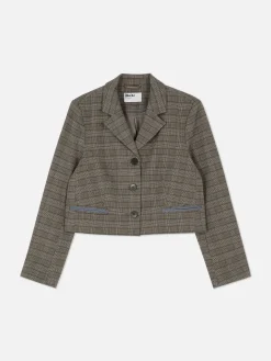 Blazer|Primark Kurzer „Rita Ora“ Blazer Mit Karomuster Multi