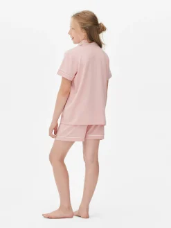 Schlafanzüge Und Nachtwäsche|Primark Kurzer Schlafanzug Mit Knopfleiste Rosa
