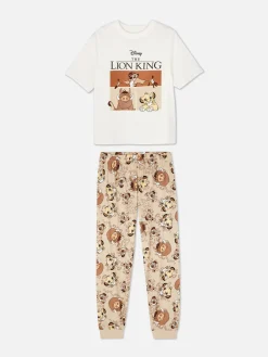Schlafanzüge|Primark Kurzes „Disney Figuren“ Schlafanzug-Oberteil Hellbeige