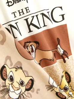 Schlafanzüge|Primark Kurzes „Disney Figuren“ Schlafanzug-Oberteil Hellbeige