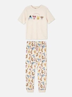 Schlafanzüge|Primark Kurzes „Disney Figuren“ Schlafanzug-Oberteil Cremefarben