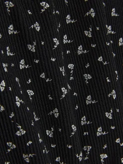 Schlafanzugoberteile|Primark Kurzes Schlafanzug-Trägertop Mit Spitzenbesatz Schwarz