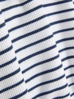 Schlafanzugoberteile|Primark Kurzes Schlafanzug-Trägertop Mit Spitzenbesatz Marineblau