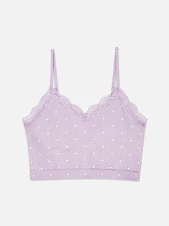 Schlafanzugoberteile|Primark Kurzes Schlafanzug-Trägertop Lilafarben