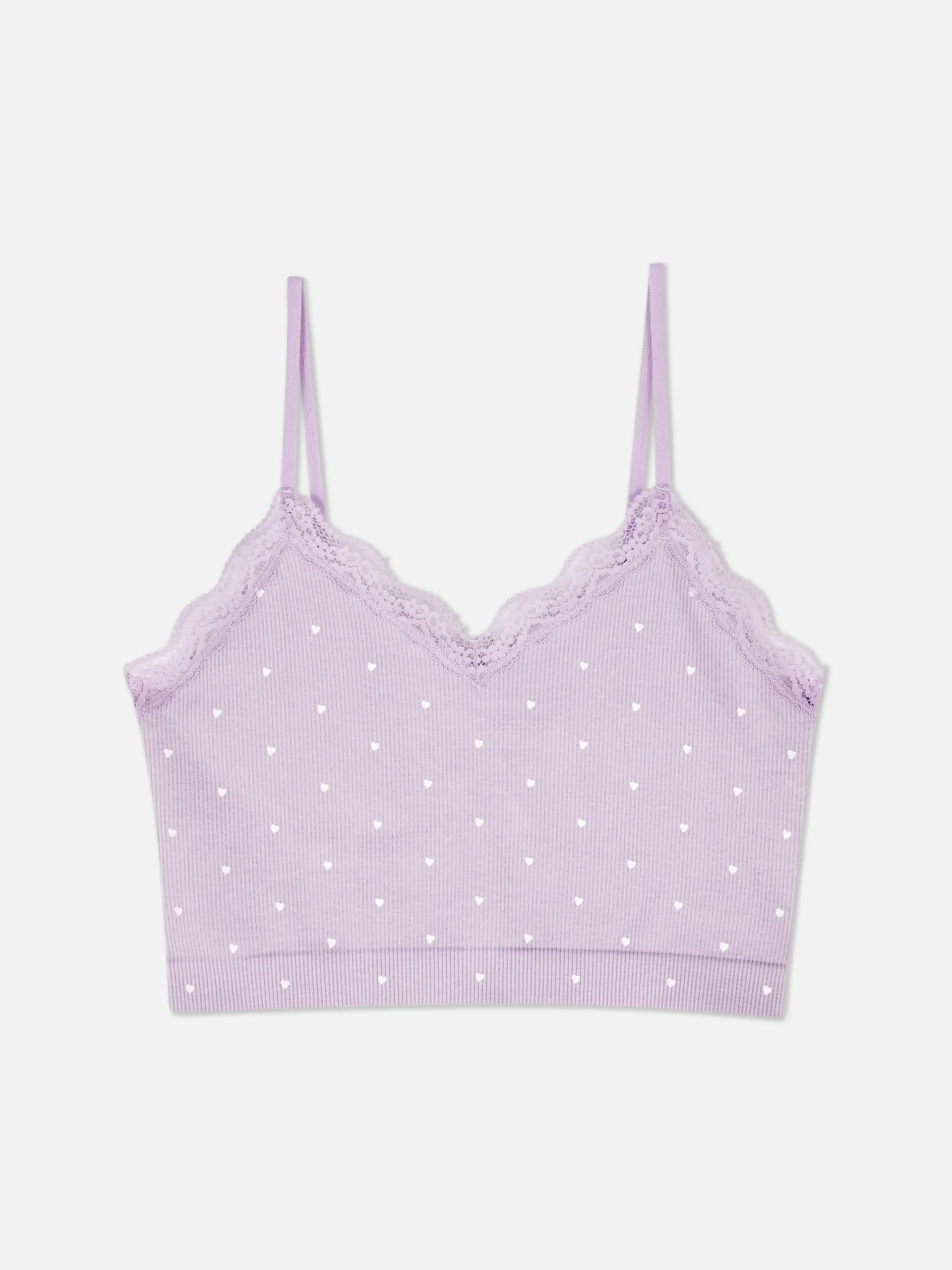 Schlafanzugoberteile|Primark Kurzes Schlafanzug-Trägertop Lilafarben