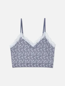 Schlafanzugoberteile|Primark Kurzes Schlafanzug-Trägertop Indigoblau