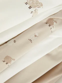 Bodys Und Westen|Primark Kurzärmelige Bodys Mit Lamm-Print, 7er-Pack Taupefarben