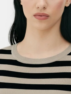 Pullover Und Cardigans|Primark Kurzärmeliger, Bauchfreier Pullover Naturfarben