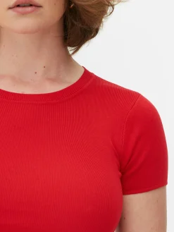 Pullover Und Cardigans|Primark Kurzärmeliger, Bauchfreier Pullover Rot
