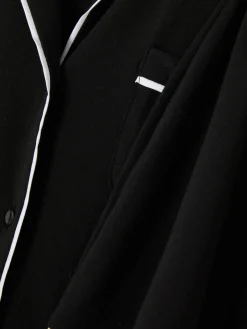 Schlafanzüge|Primark Kurzärmeliger Jersey-Schlafanzug Schwarz