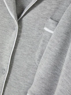 Schlafanzüge|Primark Kurzärmeliger Jersey-Schlafanzug Grau meliert