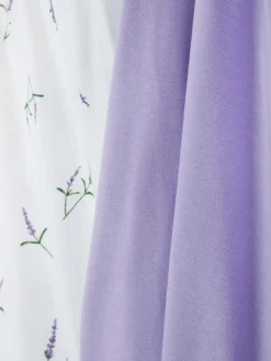 Schlafanzüge|Primark Kurzärmeliger Jersey-Schlafanzug Mit Print Lavendelfarben