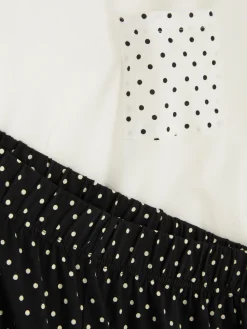 Schlafanzüge|Primark Kurzärmeliger Schlafanzug Zum Kombinieren Weiß/Schwarz