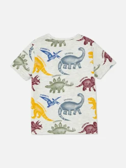 Tops Und T-Shirts|Primark Kurzärmeliges Grafik-T-Shirt Grau meliert
