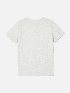 Tops Und T-Shirts|Primark Kurzärmeliges Grafik-T-Shirt Grau meliert
