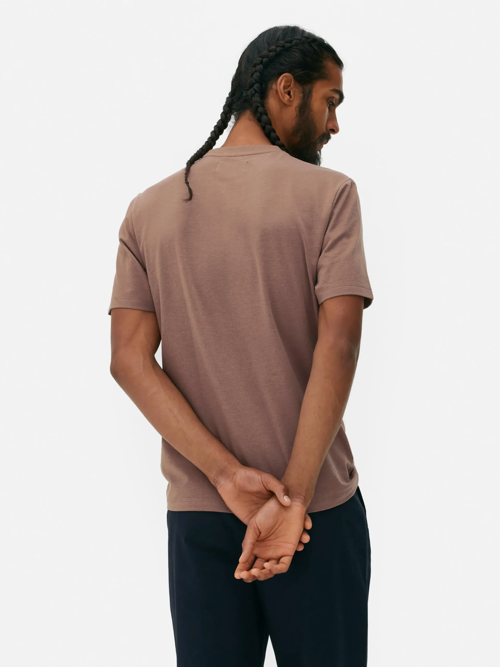 Tops Und T-Shirts|Primark Kurzärmeliges Slim-Fit-T-Shirt Rosa