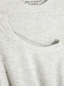 Tops Und T-Shirts|Primark Kurzärmeliges T-Shirt, 2er-Pack Grau meliert