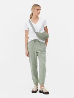 Tops Und T-Shirts|Primark Kurzärmeliges T-Shirt Mit V-Ausschnitt Weiß