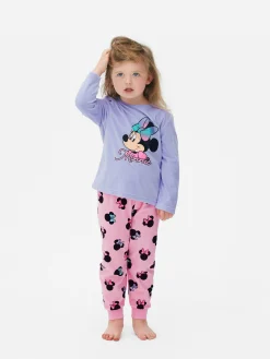 Schlafanzüge Und Nachtwäsche|Primark Kuscheliger Langer „Disney Minnie Maus“ Schlafanzug Lilafarben