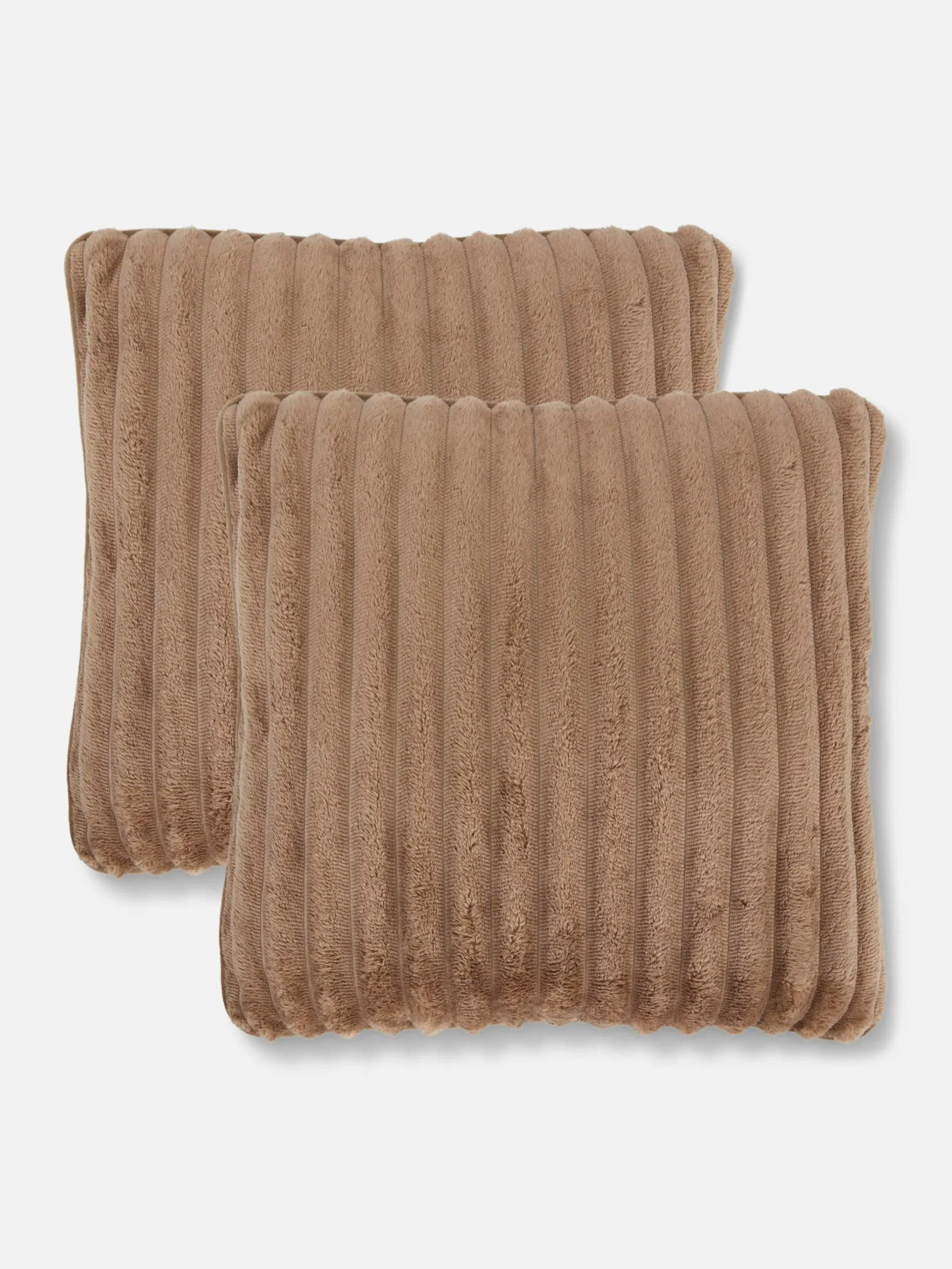 Kissen Und Bezüge|Primark Kuscheliges, Geripptes Kissen, 2er-Pack Naturfarben