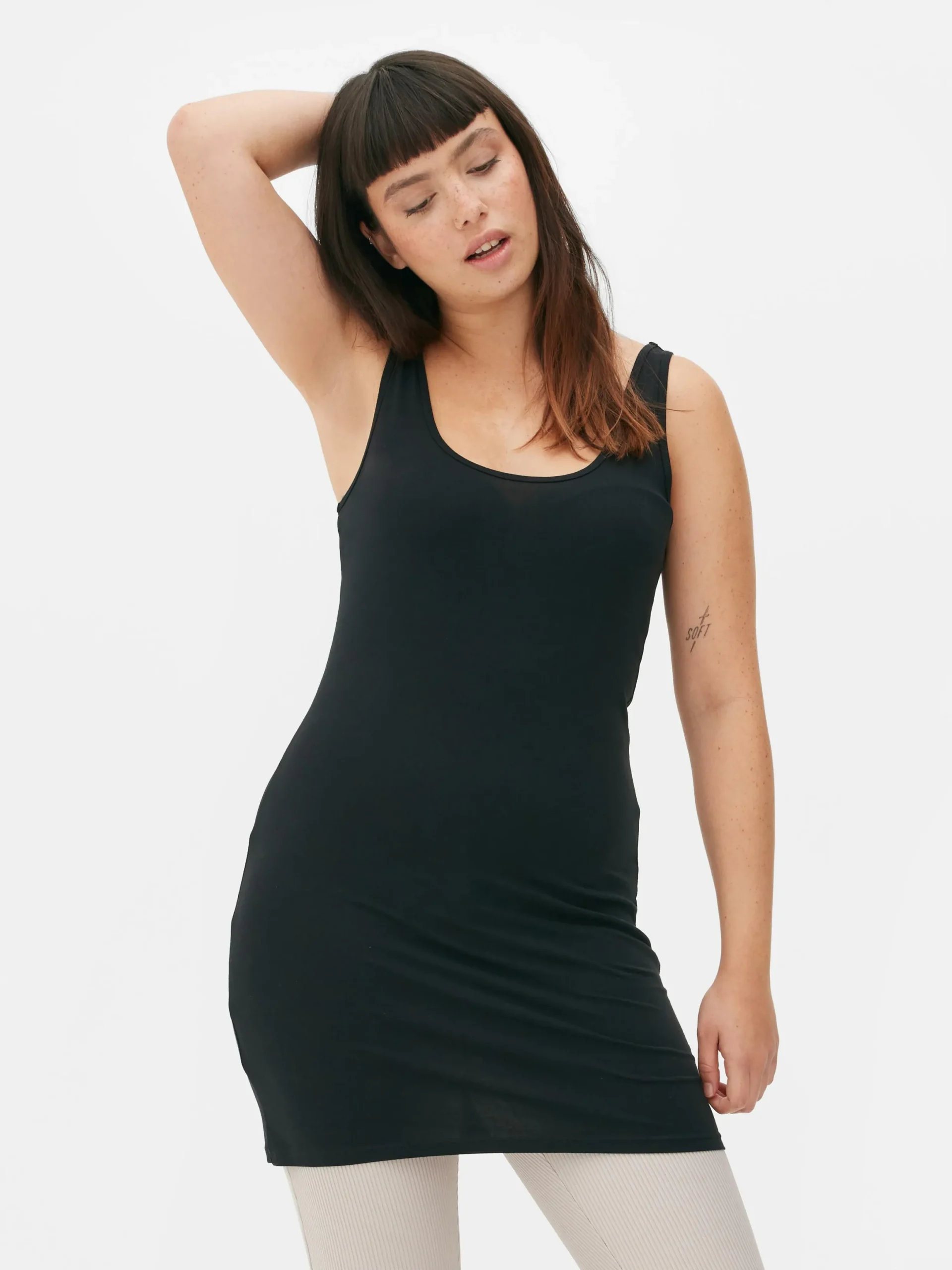Tops Und T-Shirts|Primark Lang Geschnittenes Basic-Trägertop Schwarz