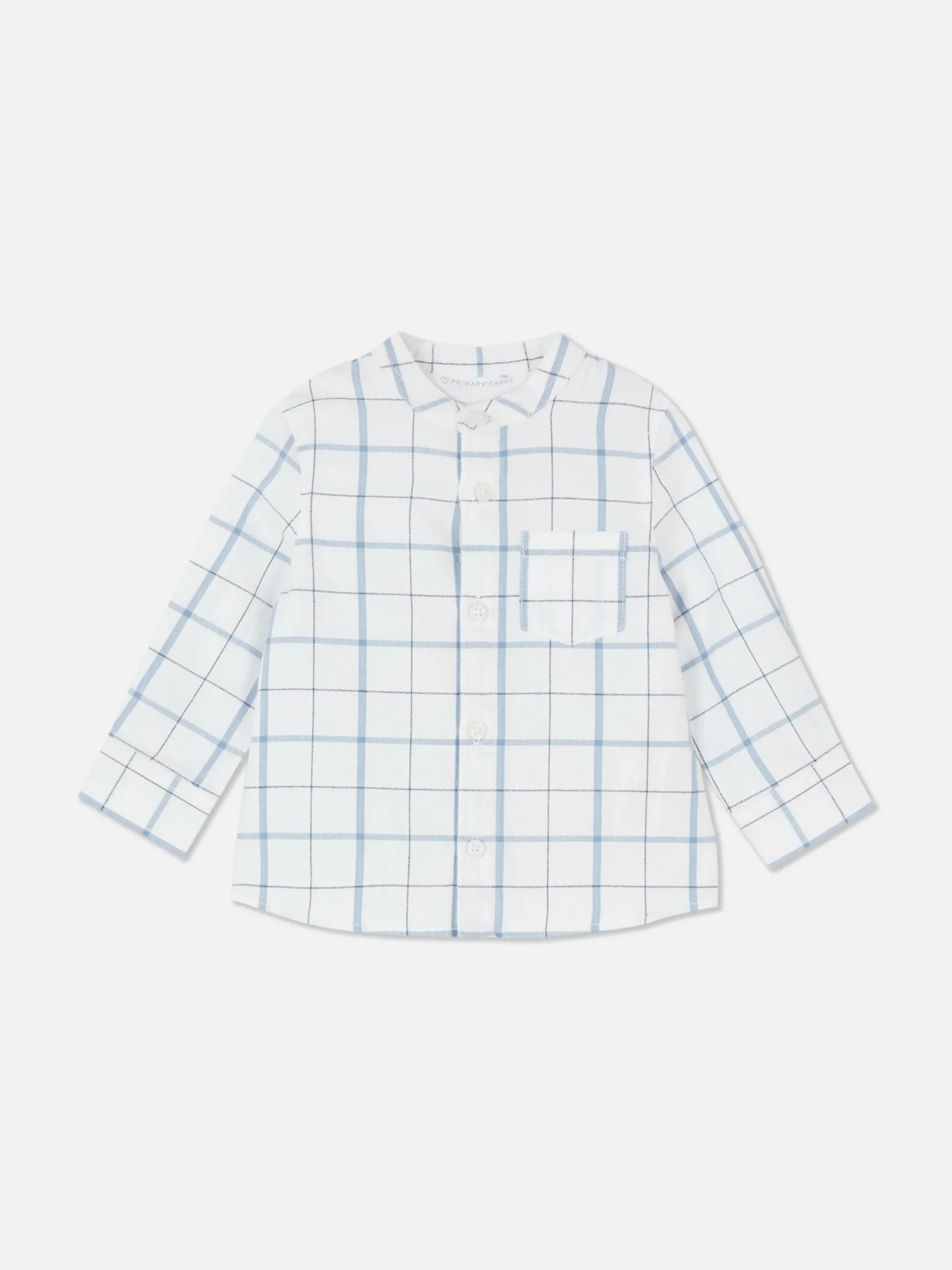 Tops Und T-Shirts|Primark Langarmhemd Mit Karomuster Weiß