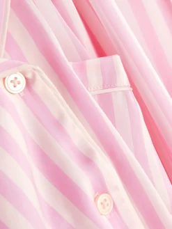 Schlafanzüge|Primark Langarm-Schlafanzug Aus Satin Rosa