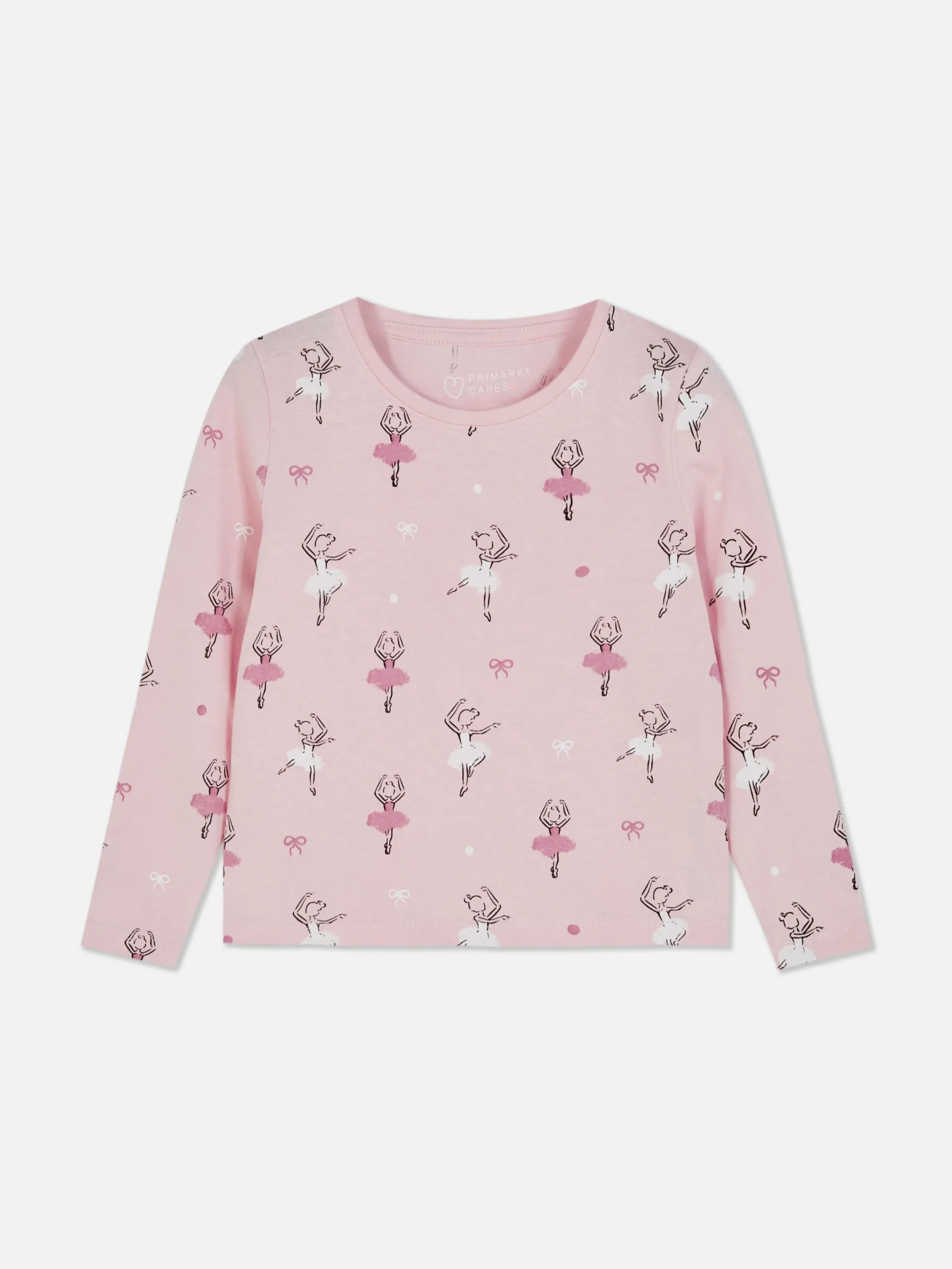 Tops Und T-Shirts|Primark Langarmshirt Mit Ballettgrafik Rosa