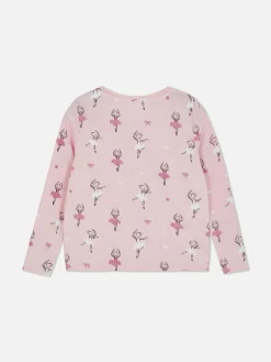 Tops Und T-Shirts|Primark Langarmshirt Mit Ballettgrafik Rosa