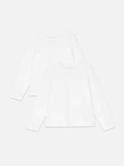 Tops Und T-Shirts|Primark Langarmshirts, 2er-Pack Weiß