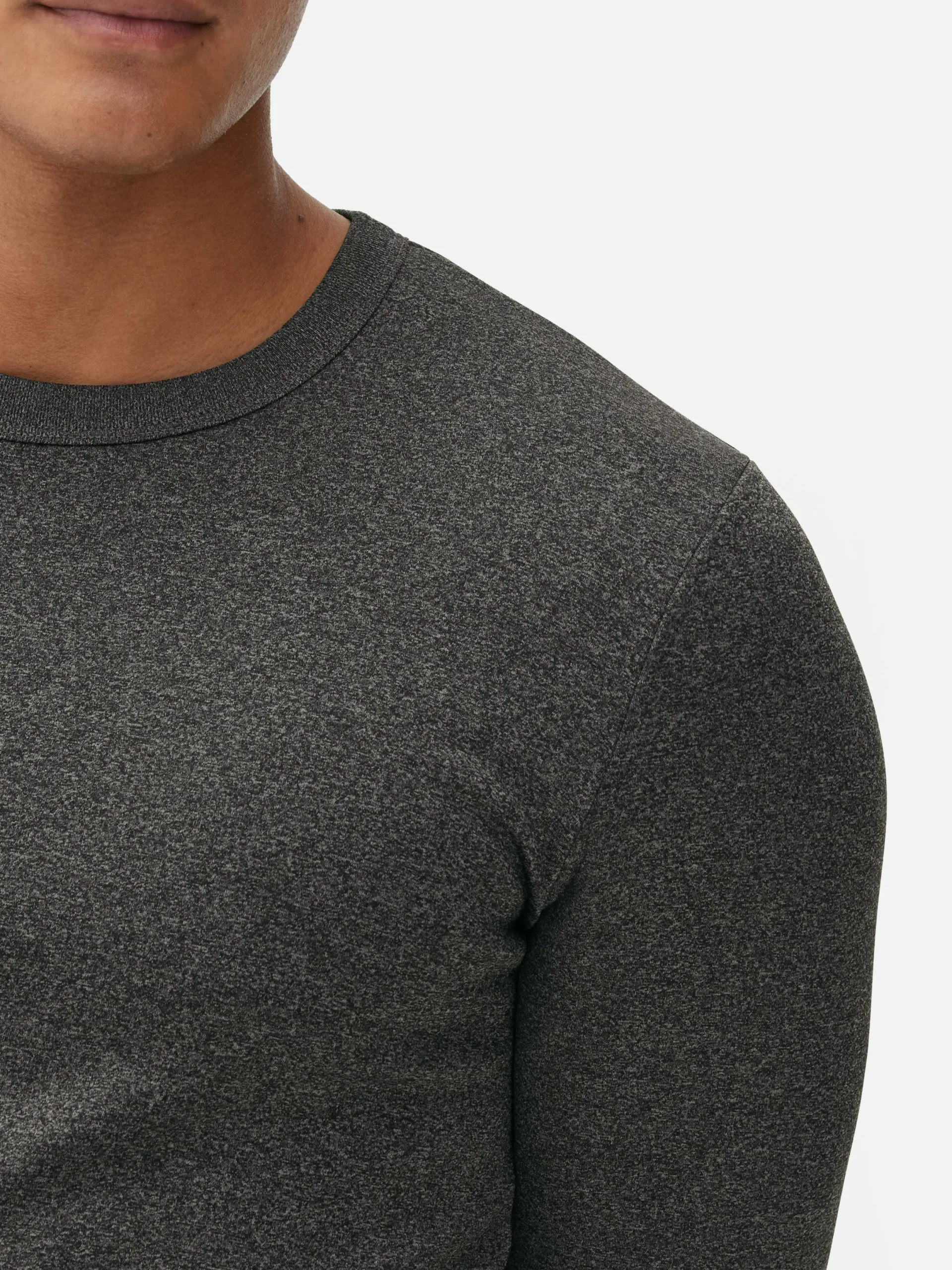 Sportbekleidung|Tops Und T-Shirts|Primark Langarmtop Mit Fleecefutter Grau