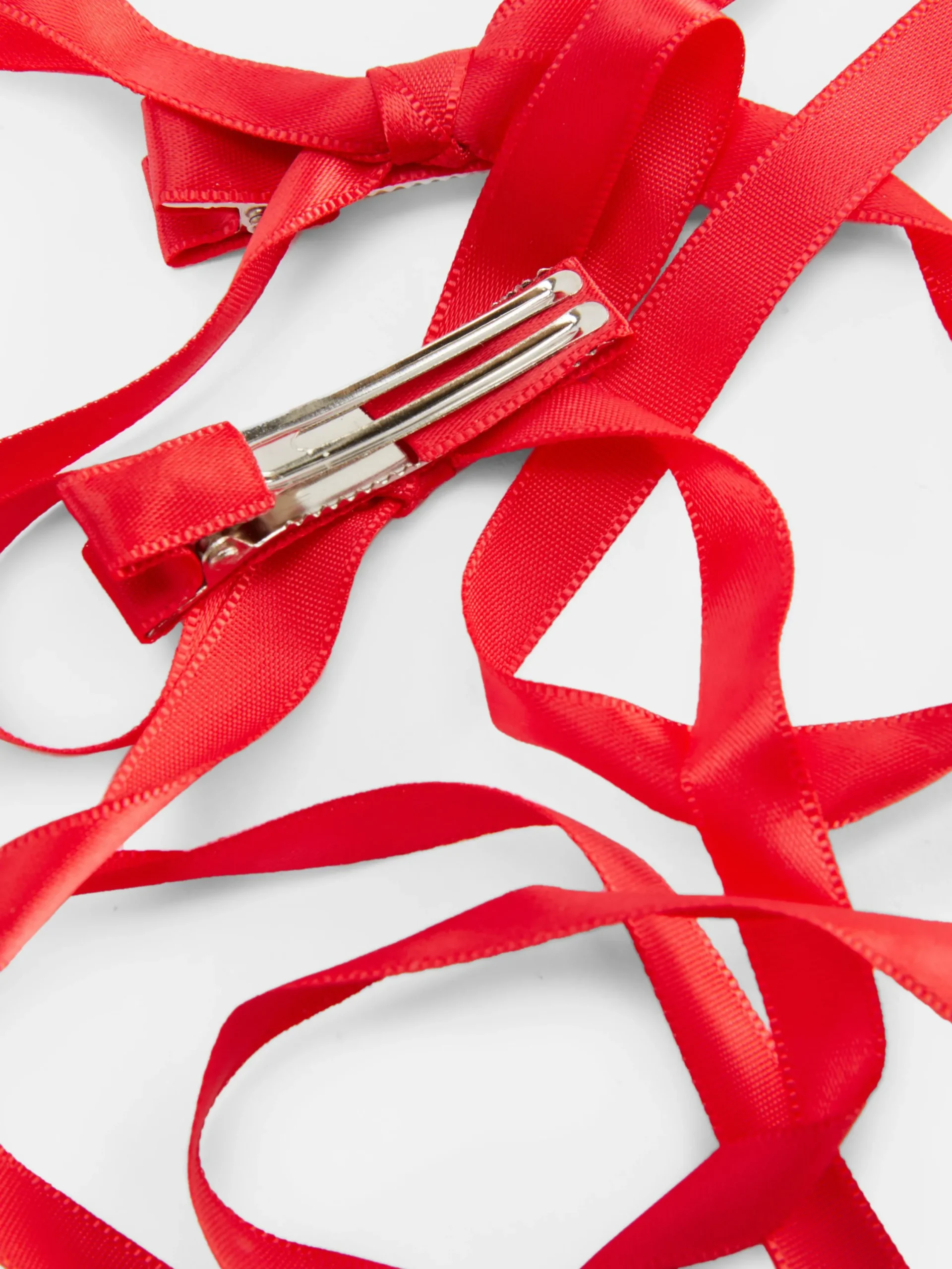Haarschmuck|Primark Lange Haarspangen Mit Schleife, 2er-Pack Rot
