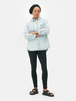 Hosen Und Leggings|Primark Lange Jersey-Leggings Schwarz