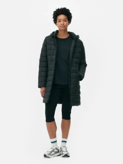 Jacken Und Mäntel|Primark Lange, Leichte Pufferjacke Schwarz