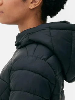 Jacken Und Mäntel|Primark Lange, Leichte Pufferjacke Schwarz