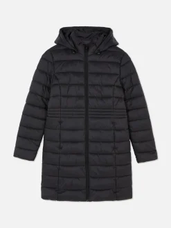 Jacken Und Mäntel|Primark Lange, Leichte Pufferjacke Schwarz
