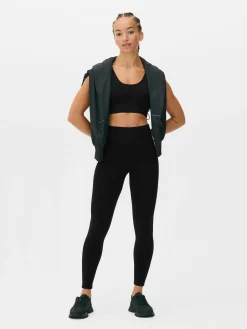 Fitnesskleidung Und Activewear|Primark Lange, Nahtlose Performance-Leggings Schwarz
